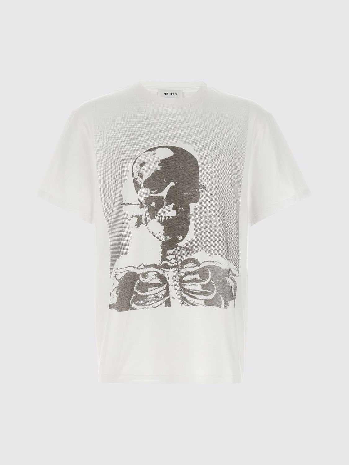 Alexander Mcqueen 'skeleton' T-shirt In White