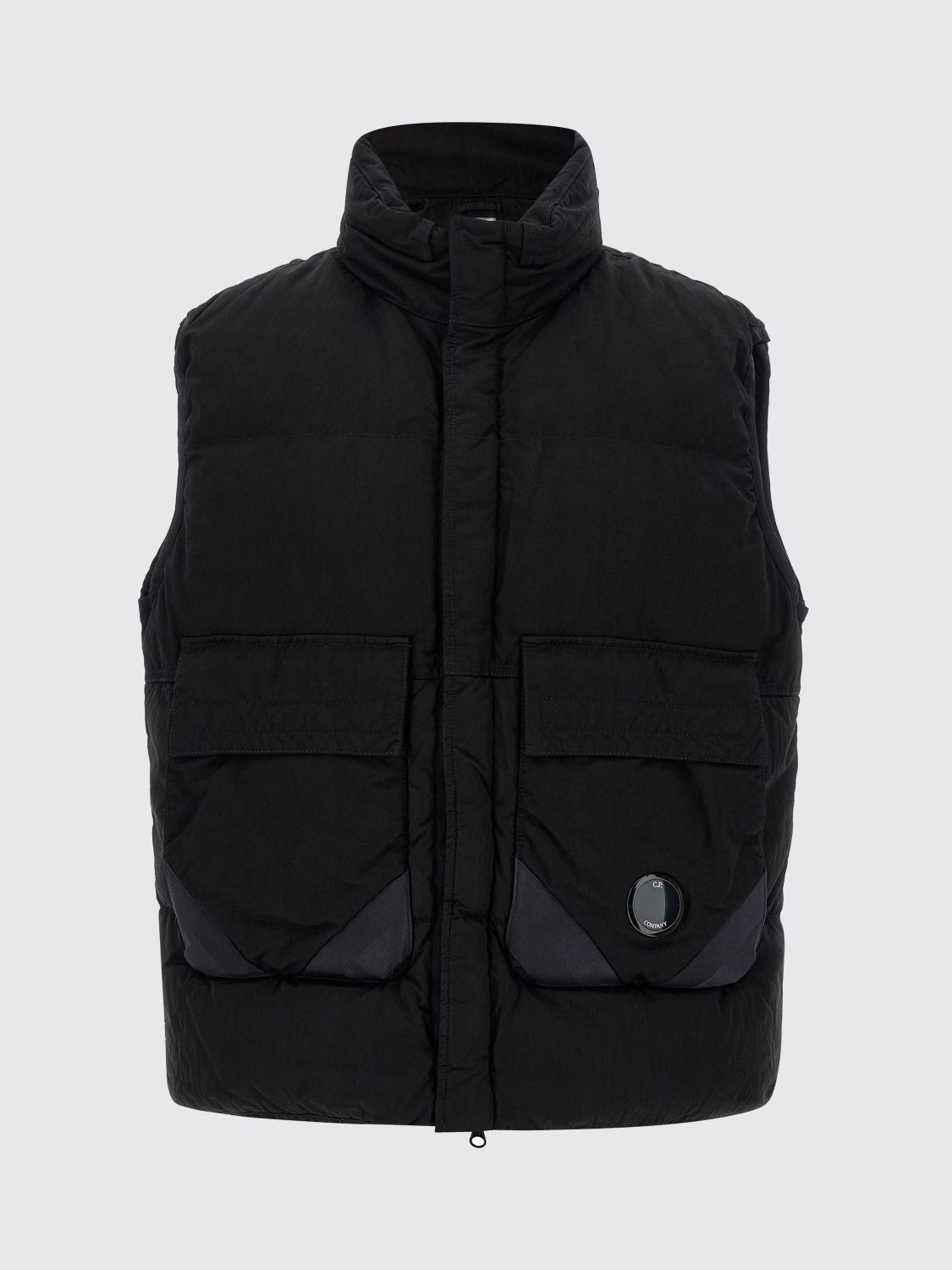 C.p. Company C.p.company Chrome-r Gilet In Black