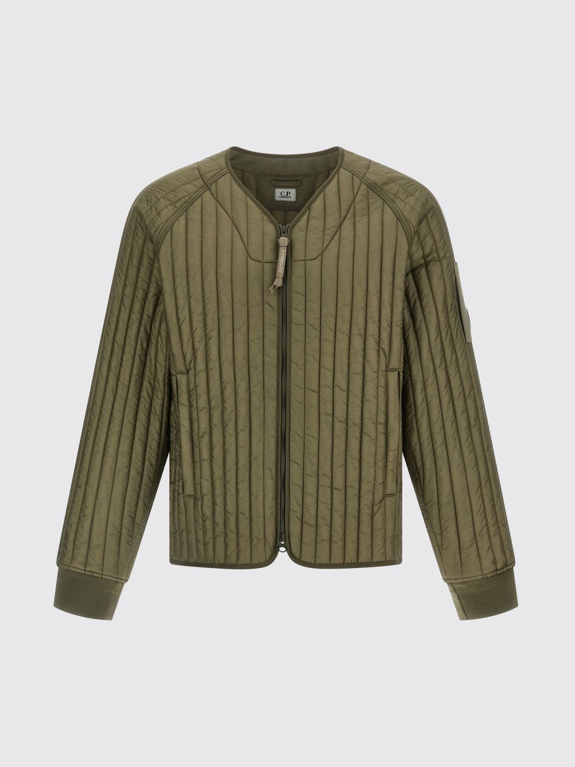C.p. Company C. P. Company Ribbed Down Jacket In Green