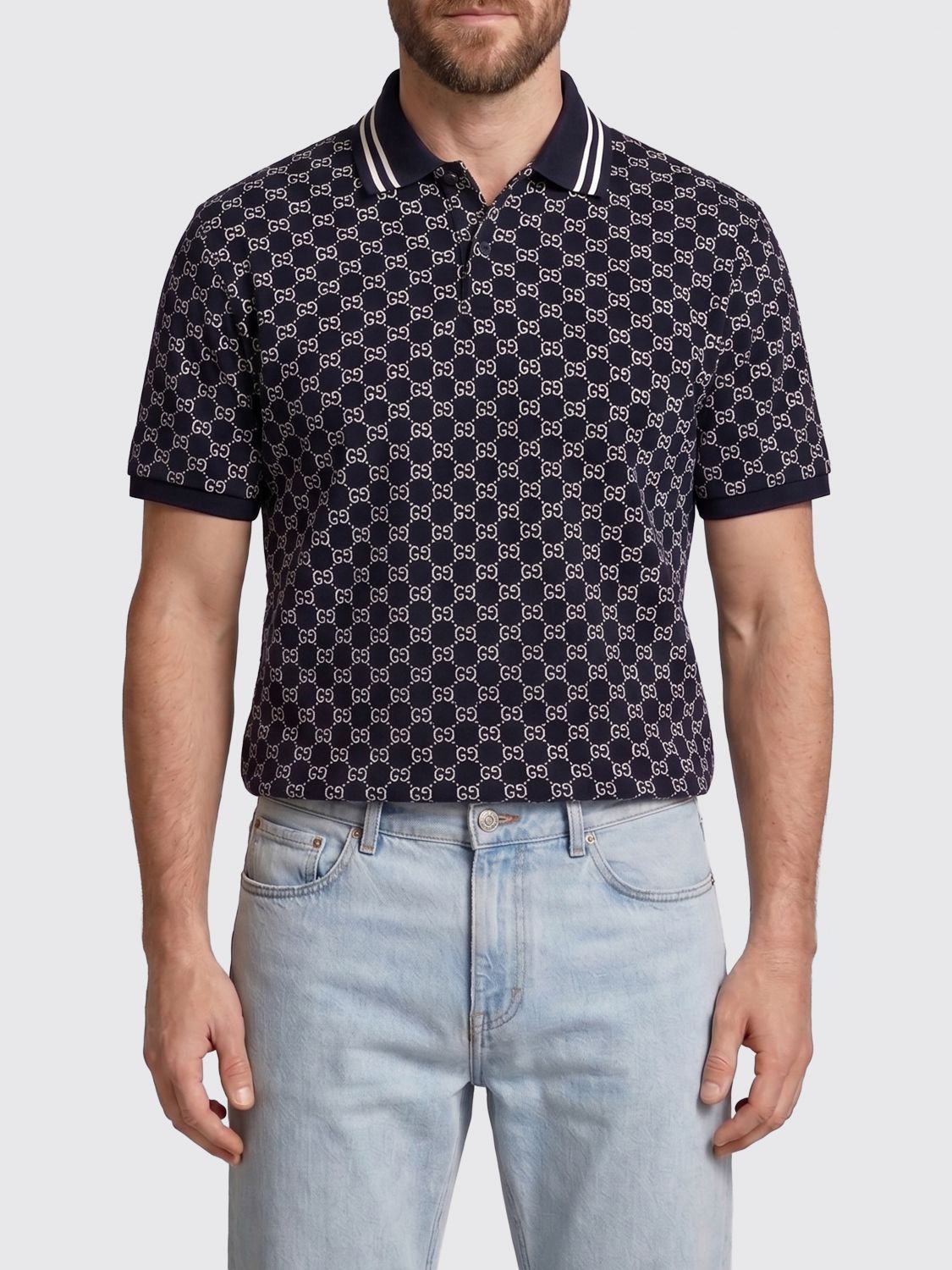 GUCCI Polo in cotone GG