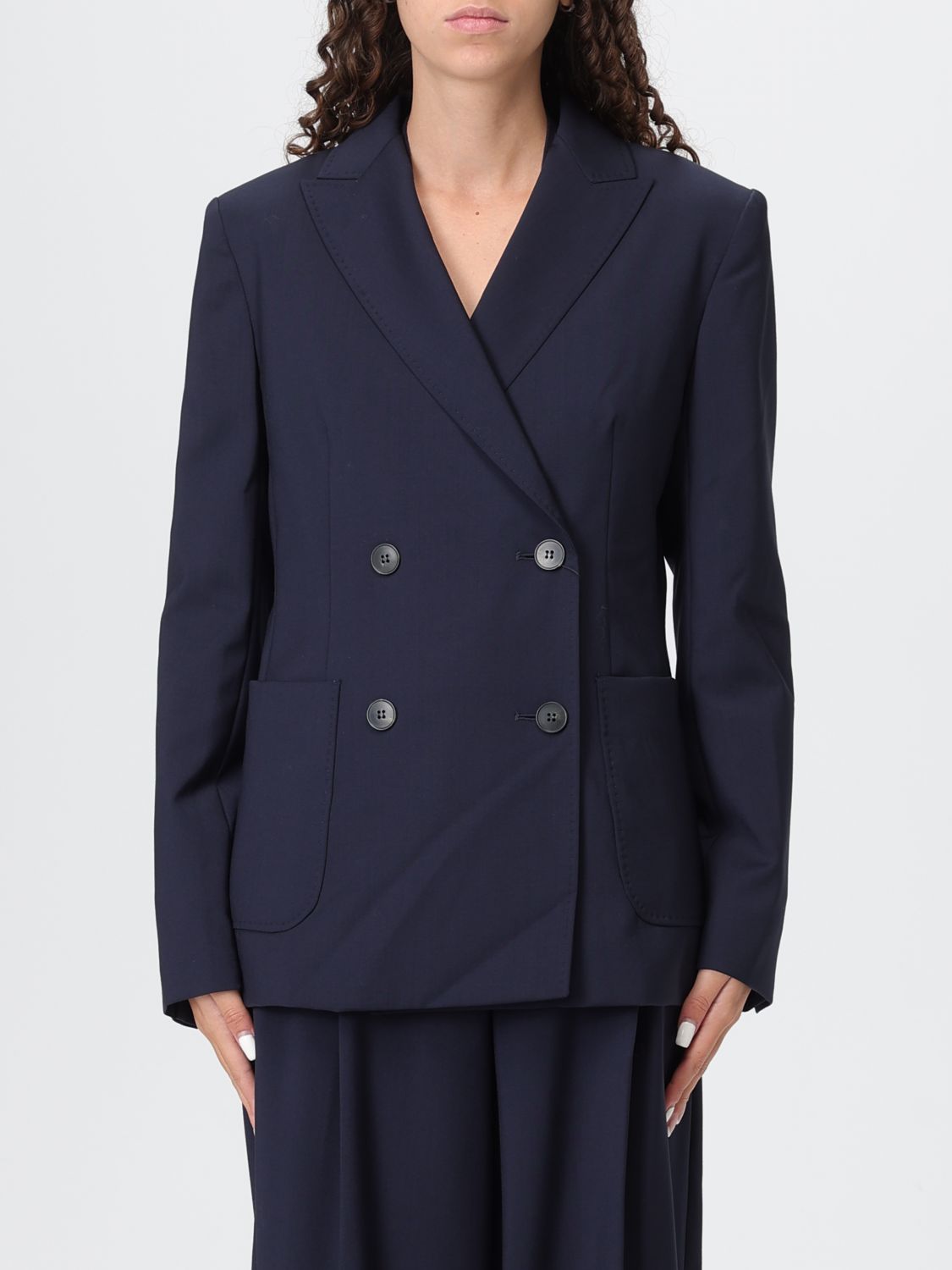 Weekend Max Mara Blazer Woman  In Blue