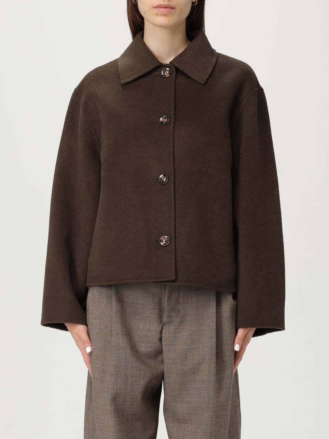 Soeur Coat Woman Color Kaki In Gold