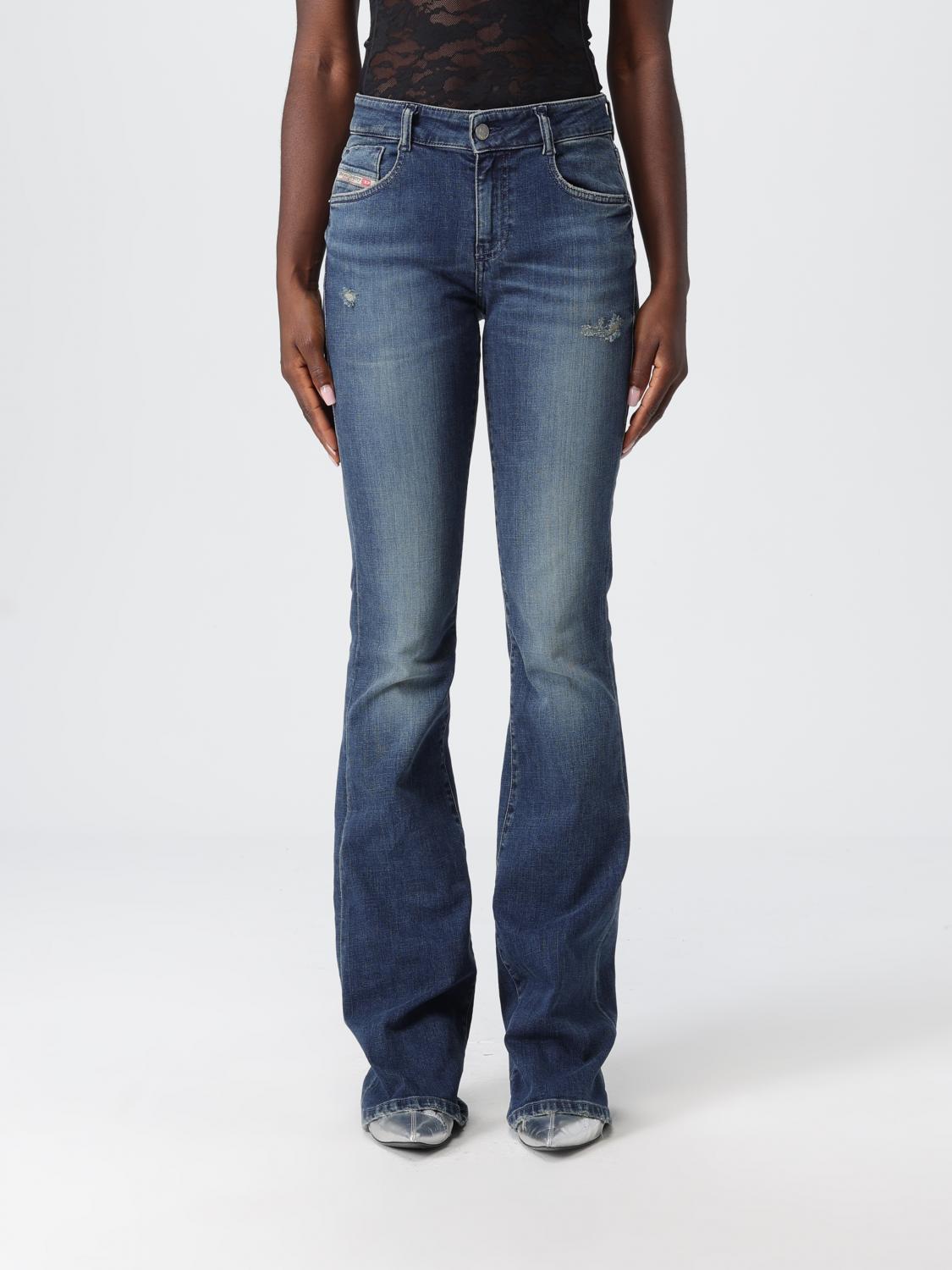 Diesel Jeans Woman Color Navy In Blue