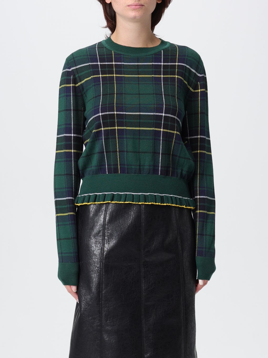 Alexander Mcqueen Sweater Mcqueen Woman Color Multicolor In Green