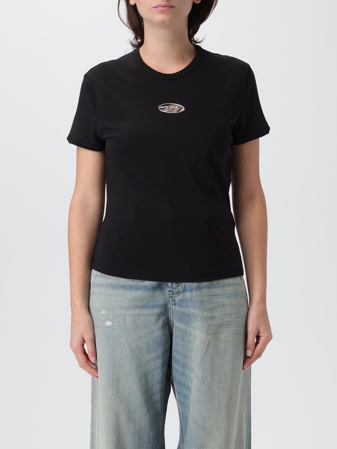 Diesel T-shirt  Woman Color Black In Black