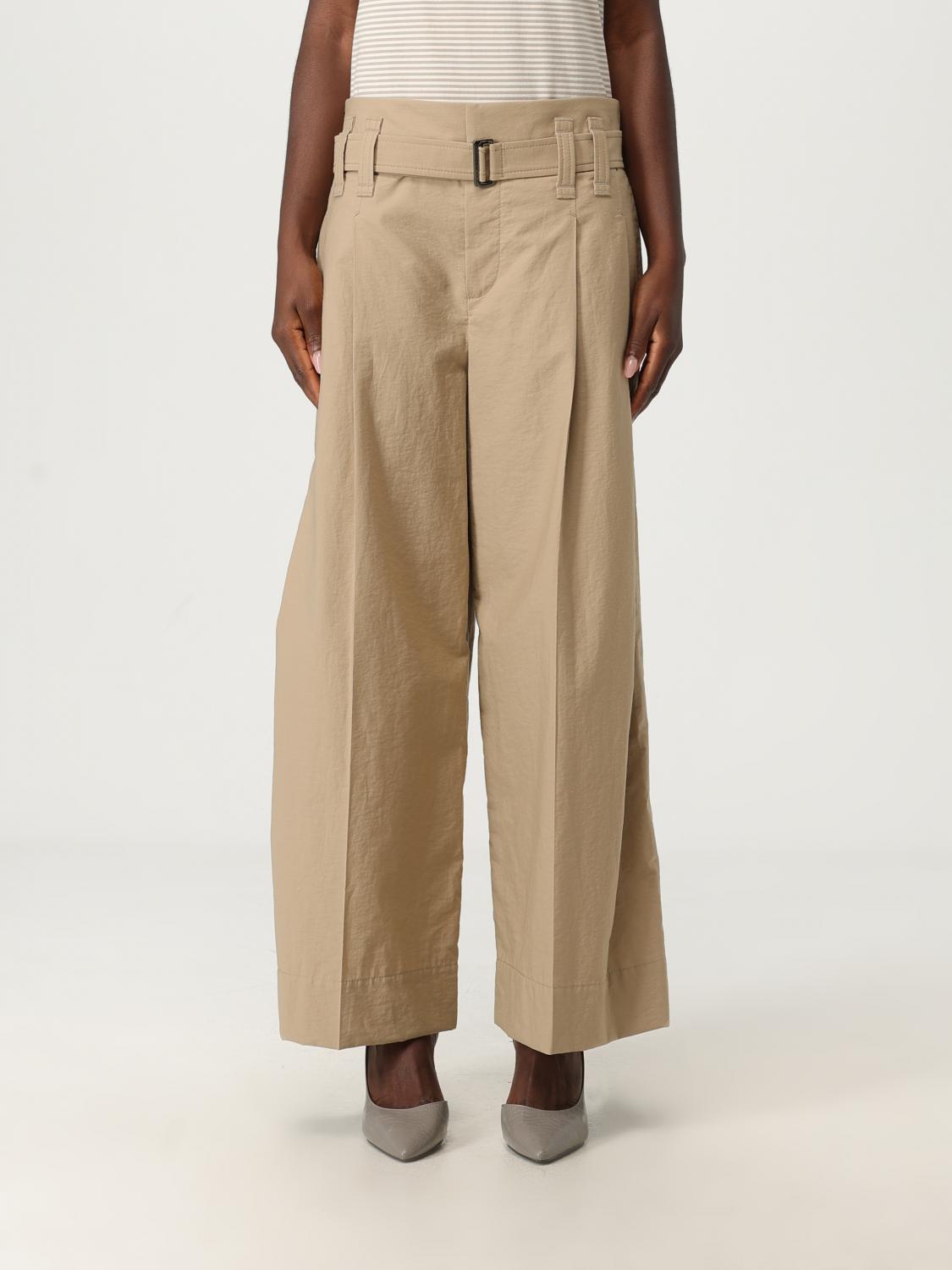 Brunello Cucinelli Pants Woman Color Sand In Brown