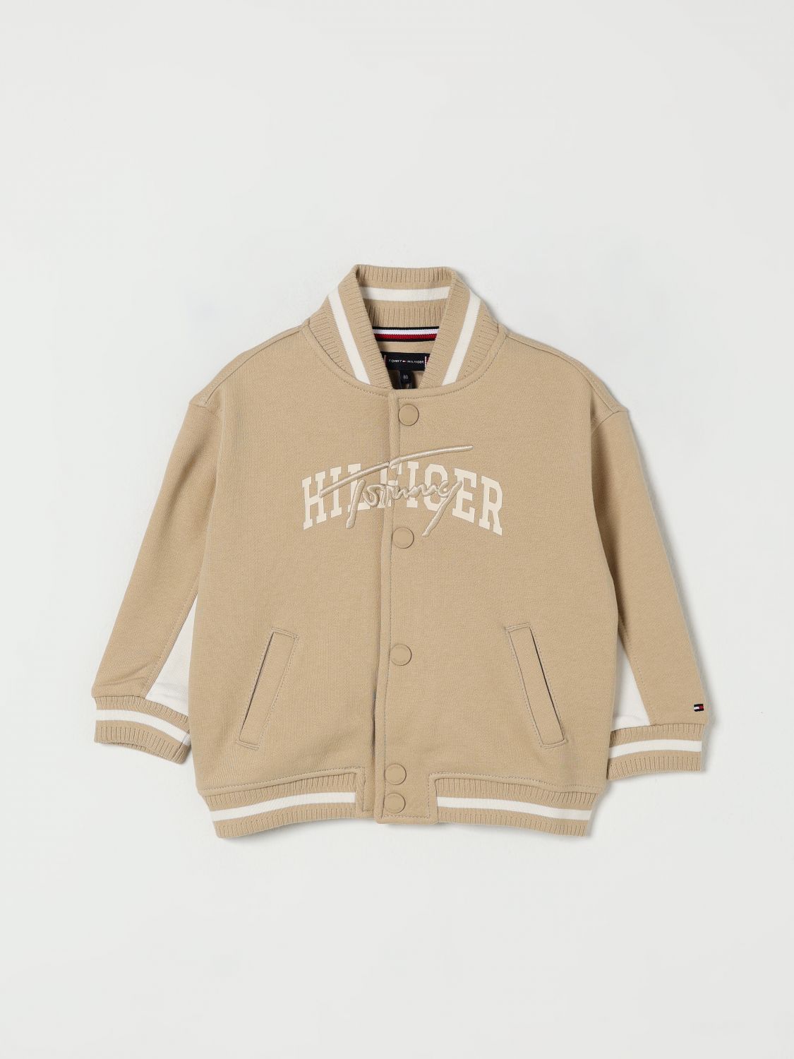 Tommy Hilfiger Jacket Kids Color Beige In Multi