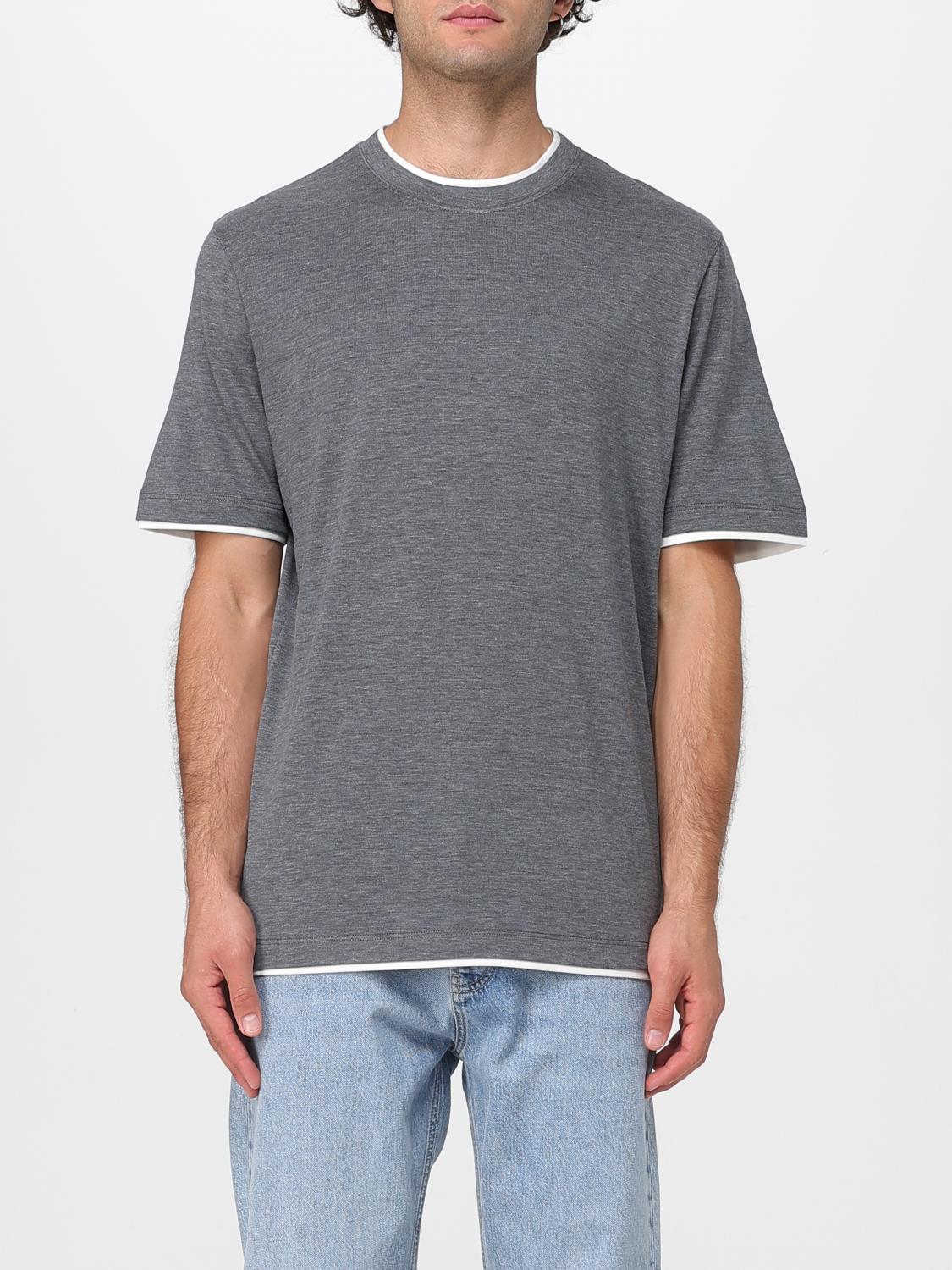 Brunello Cucinelli T-shirts And Polos Grey In Gray