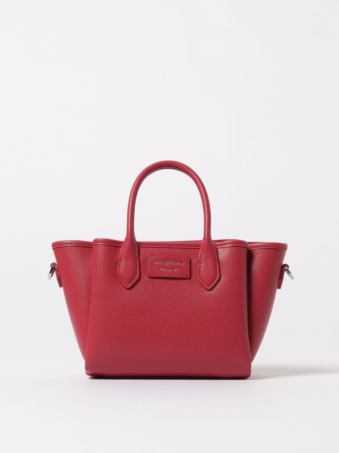 Emporio Armani Small Tote Bag In Red