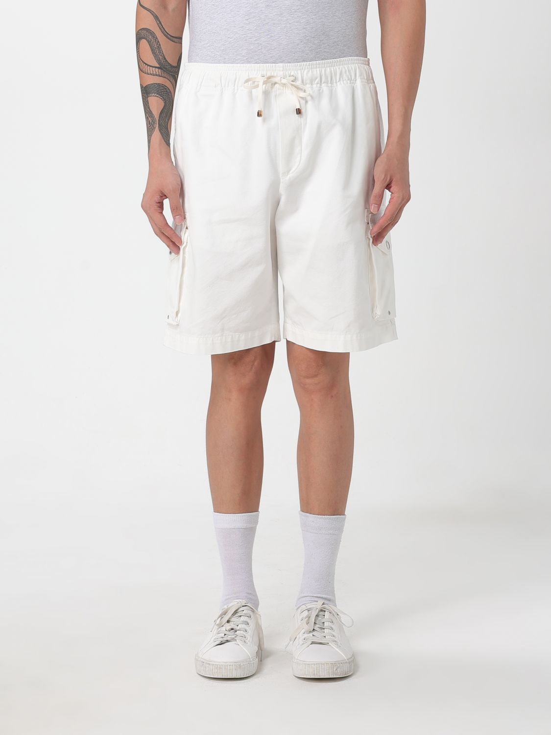 Brunello Cucinelli Cargo Pocket Bermuda Shorts Bermuda And Short White In White