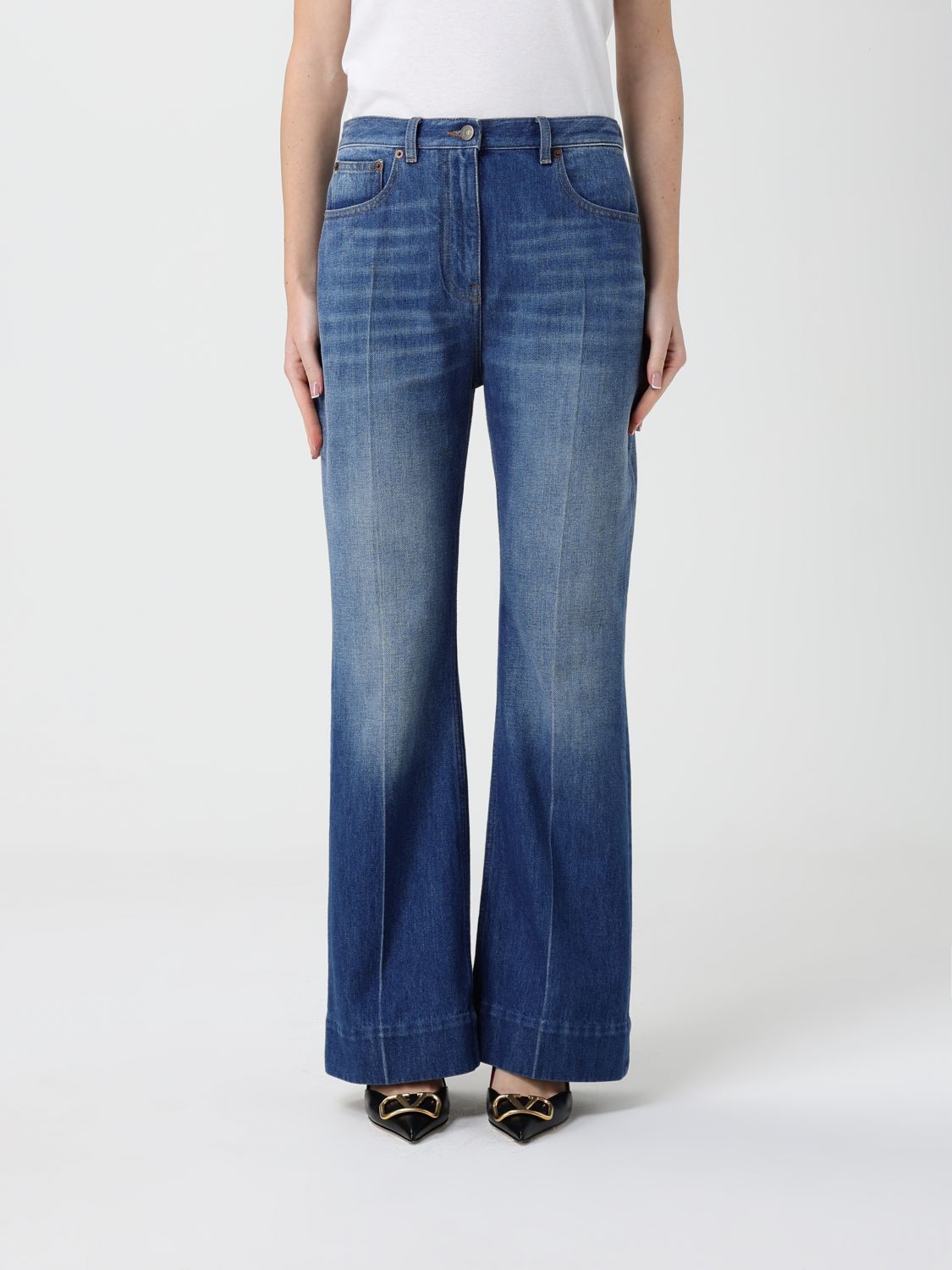 Valentino Jeans Woman Color Blue In Blue