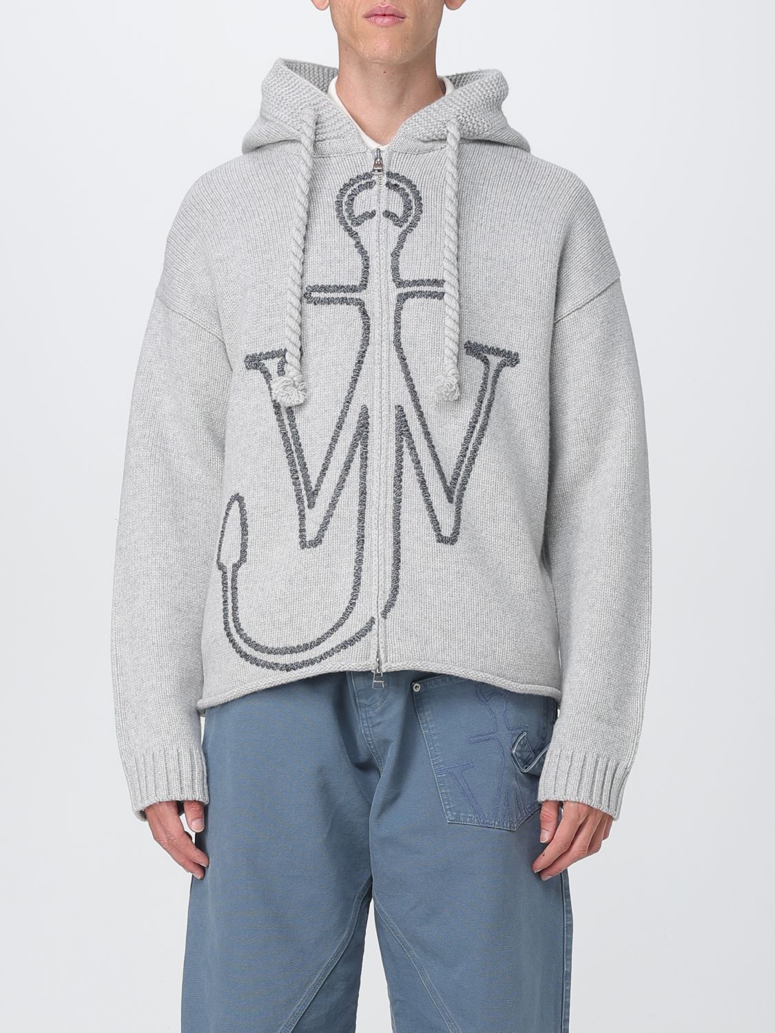 Jw Anderson Grey Sweaters & Knitwear - Cardigans Men In Gray
