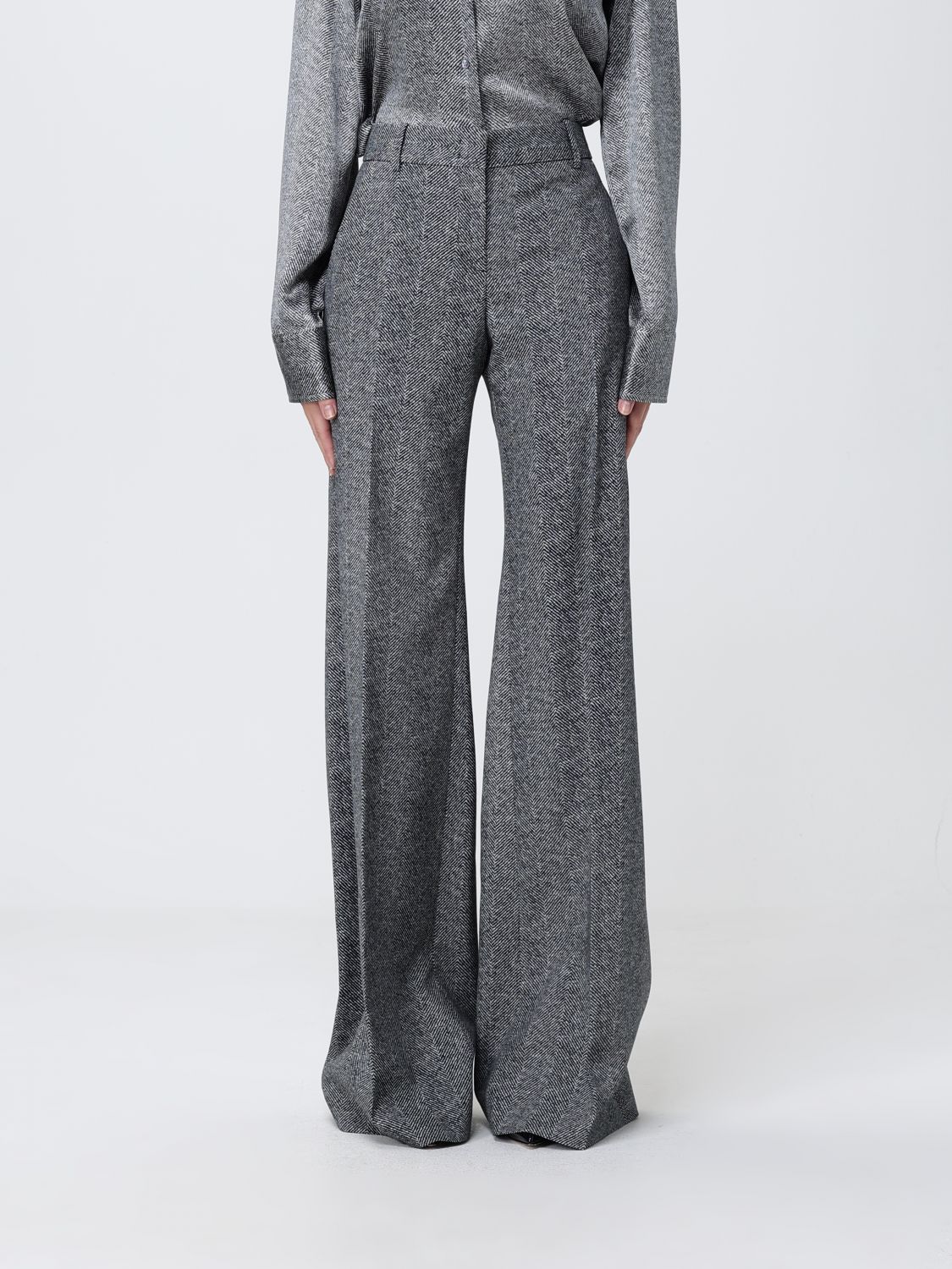 Ermanno Scervino Pants Woman Color Grey In Gray