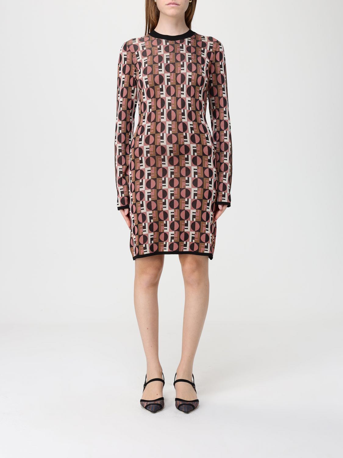 FENDI FENDI Dress Woman color Multicolor　FENDI ドレス レディース カラー マルチカラー