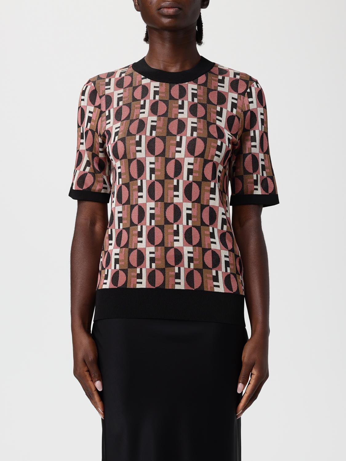 FENDI Maglia in viscosa stampata