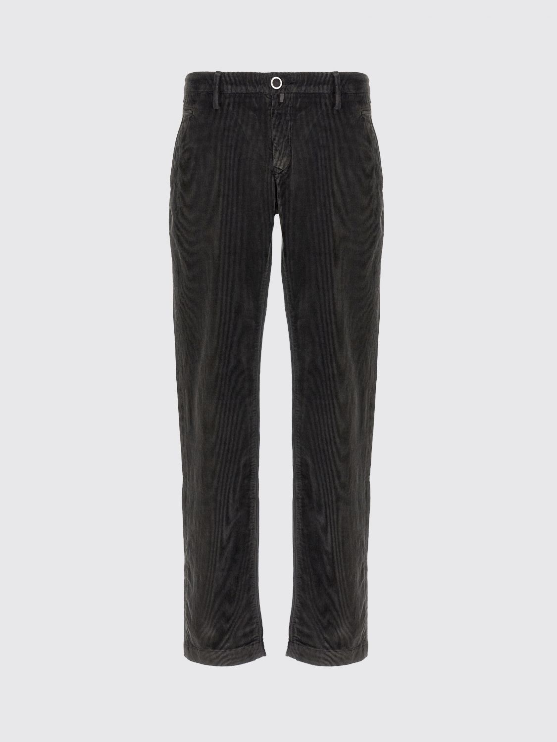 Jacob Cohen Corduroy Trousers With Front And Back Pockets In Gray