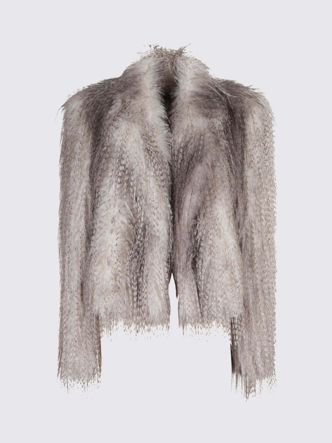 Giuseppe Di Morabito Short Faux Fur Jacket In Neutral