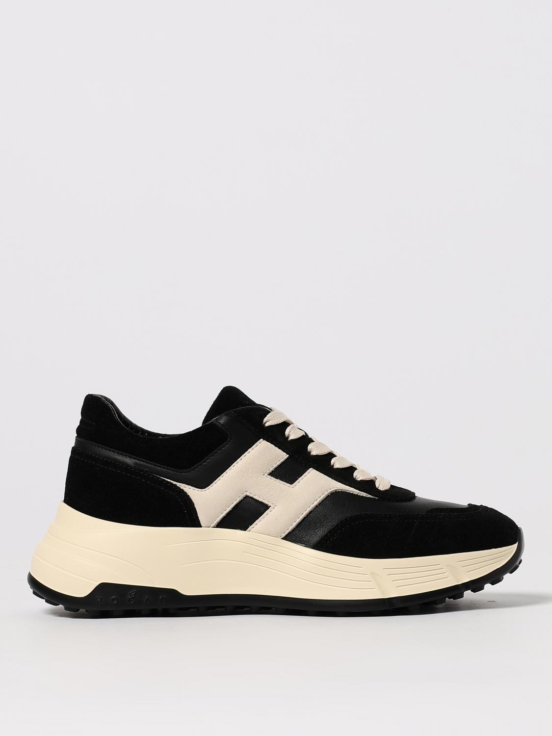 Hogan Hi-fi Leather Sneakers In Black