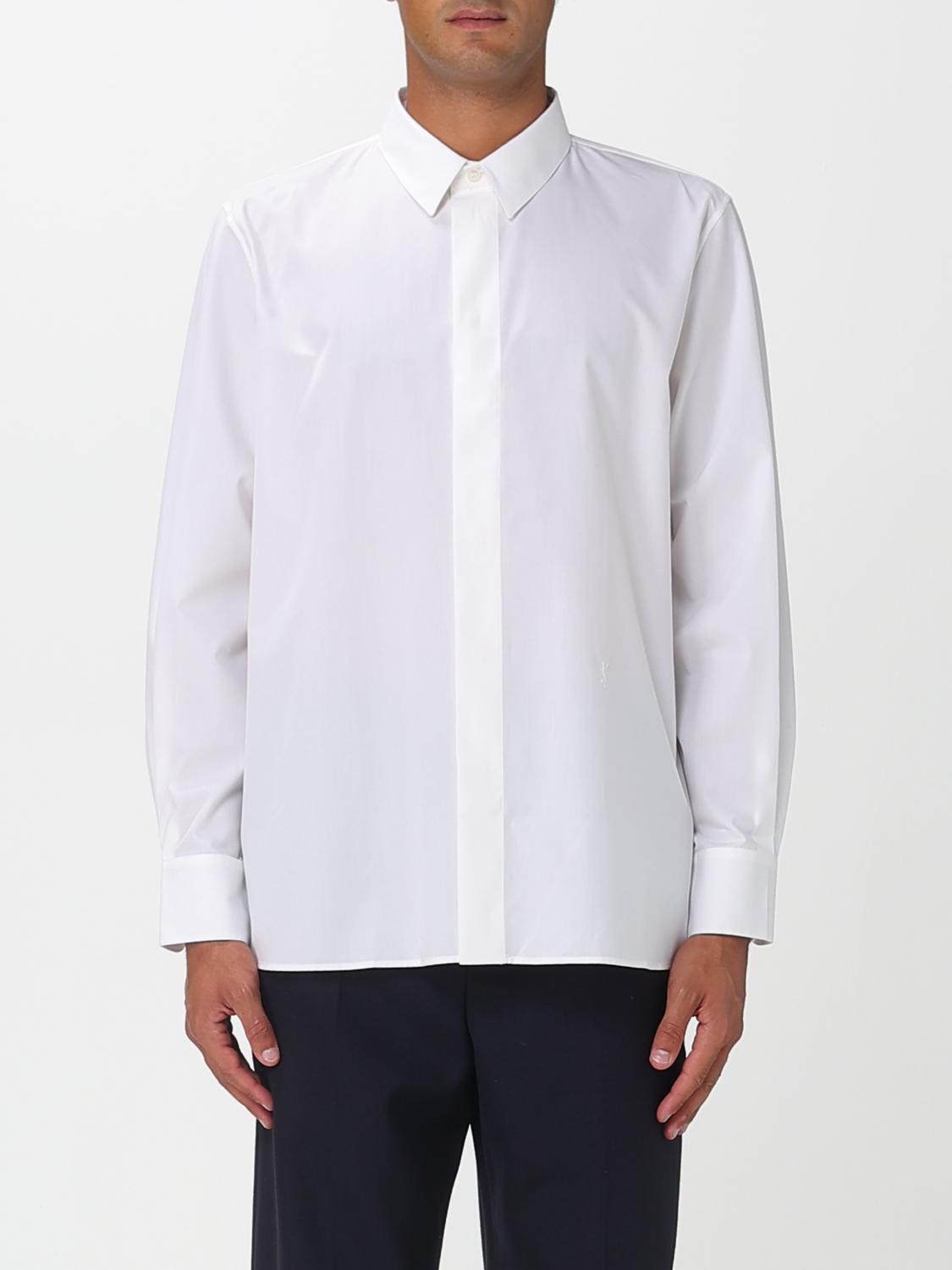 SAINT LAURENT Camicia elegante in popeline di cotone