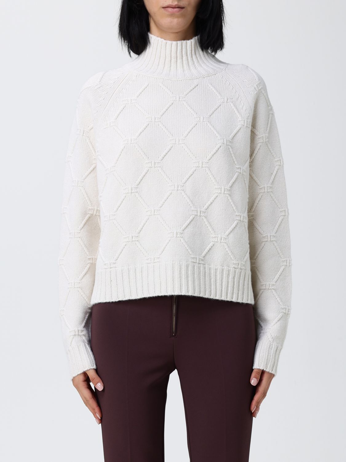 Elisabetta Franchi Sweater Woman Color Milk In White
