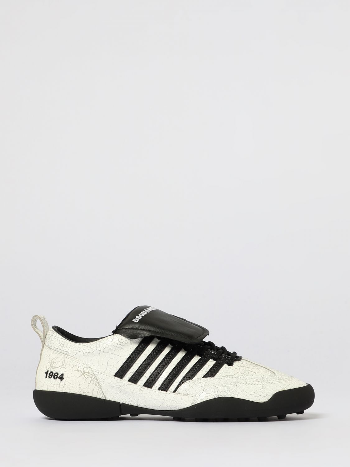 Dsquared2 Soccer Lace-up Low Top Sneakers In White