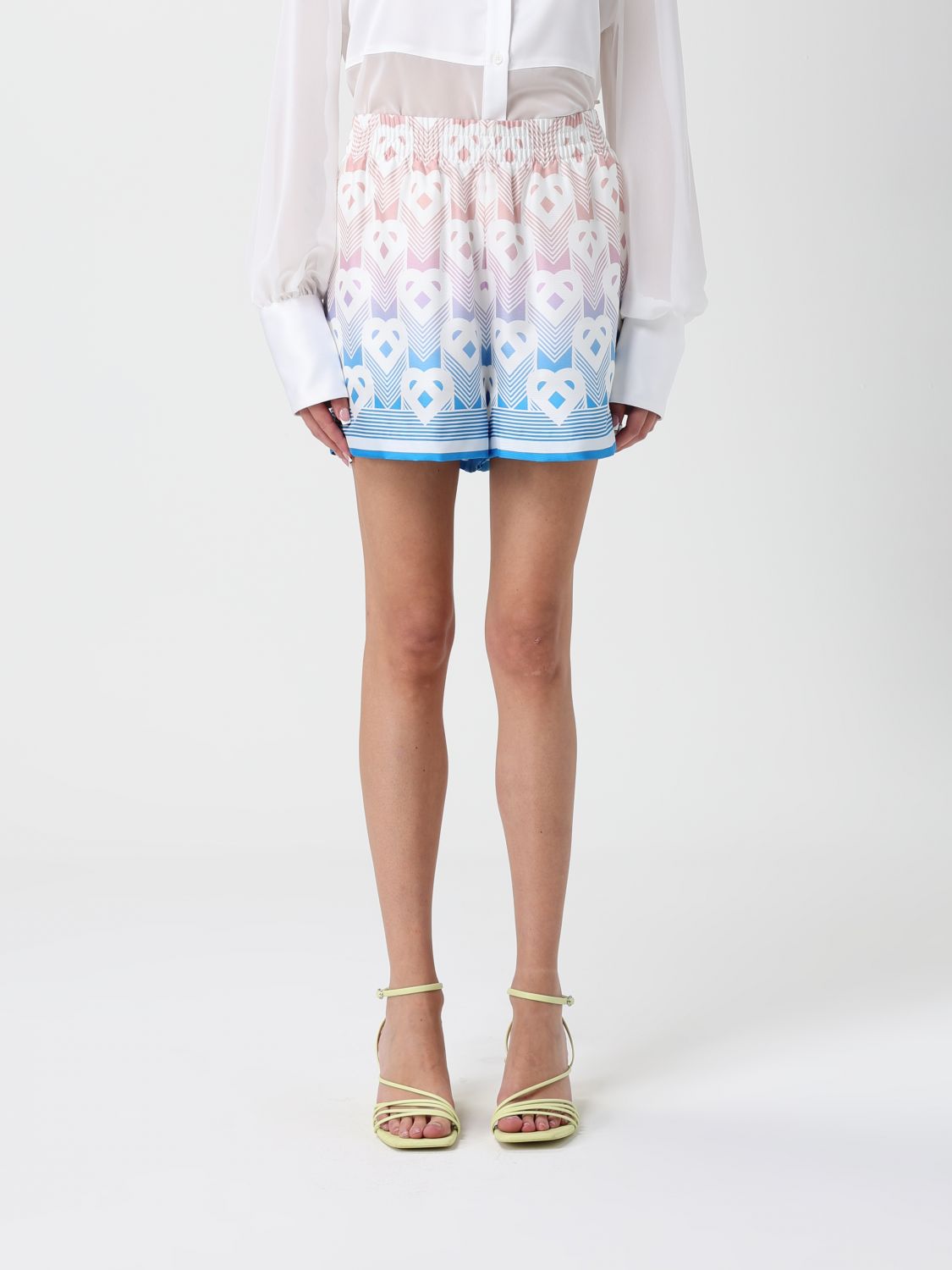 Casablanca Shorts Woman Color Pink In White