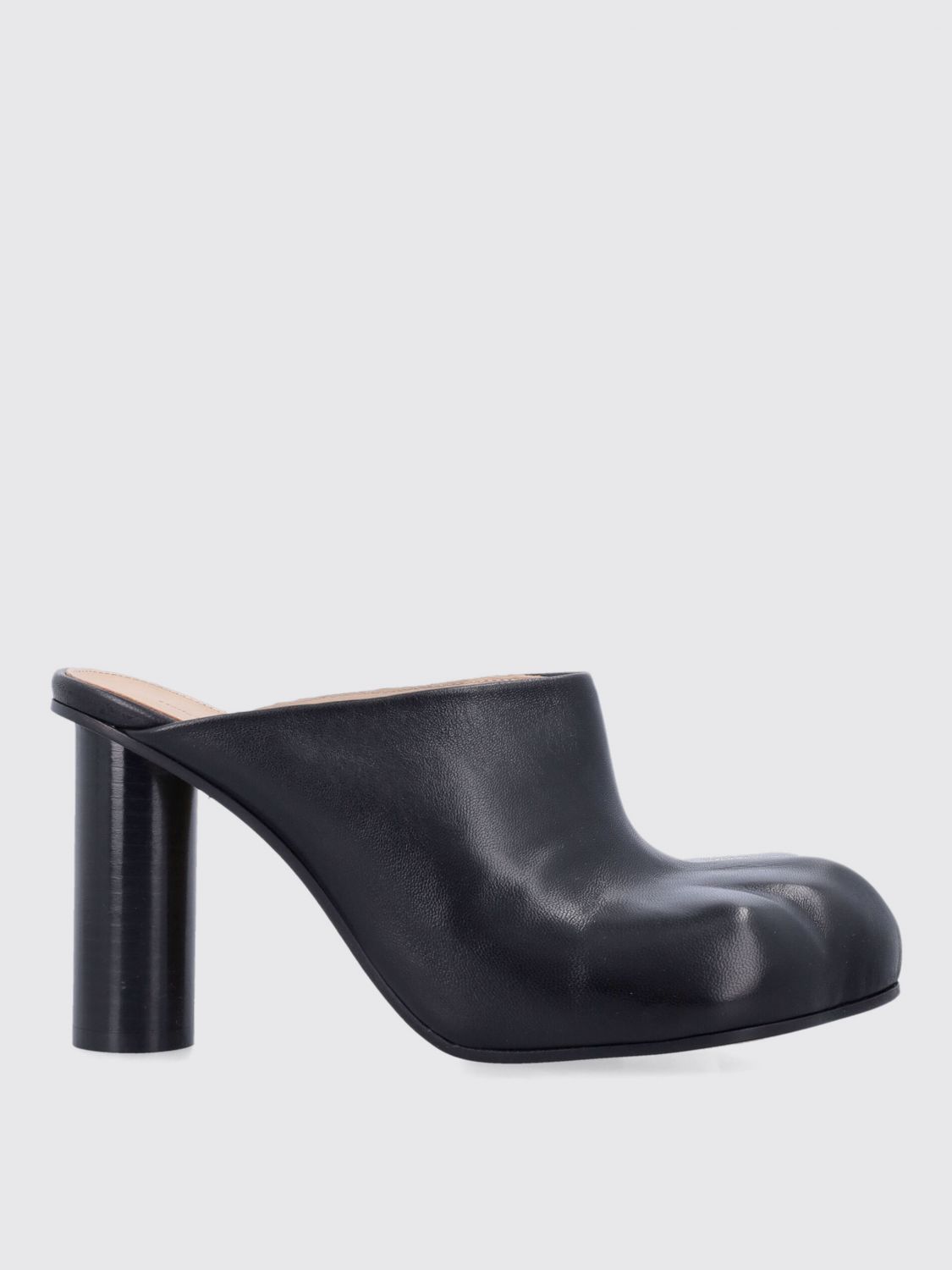 Jw Anderson J.w. Anderson Heeled Paw Leather Mules In Black