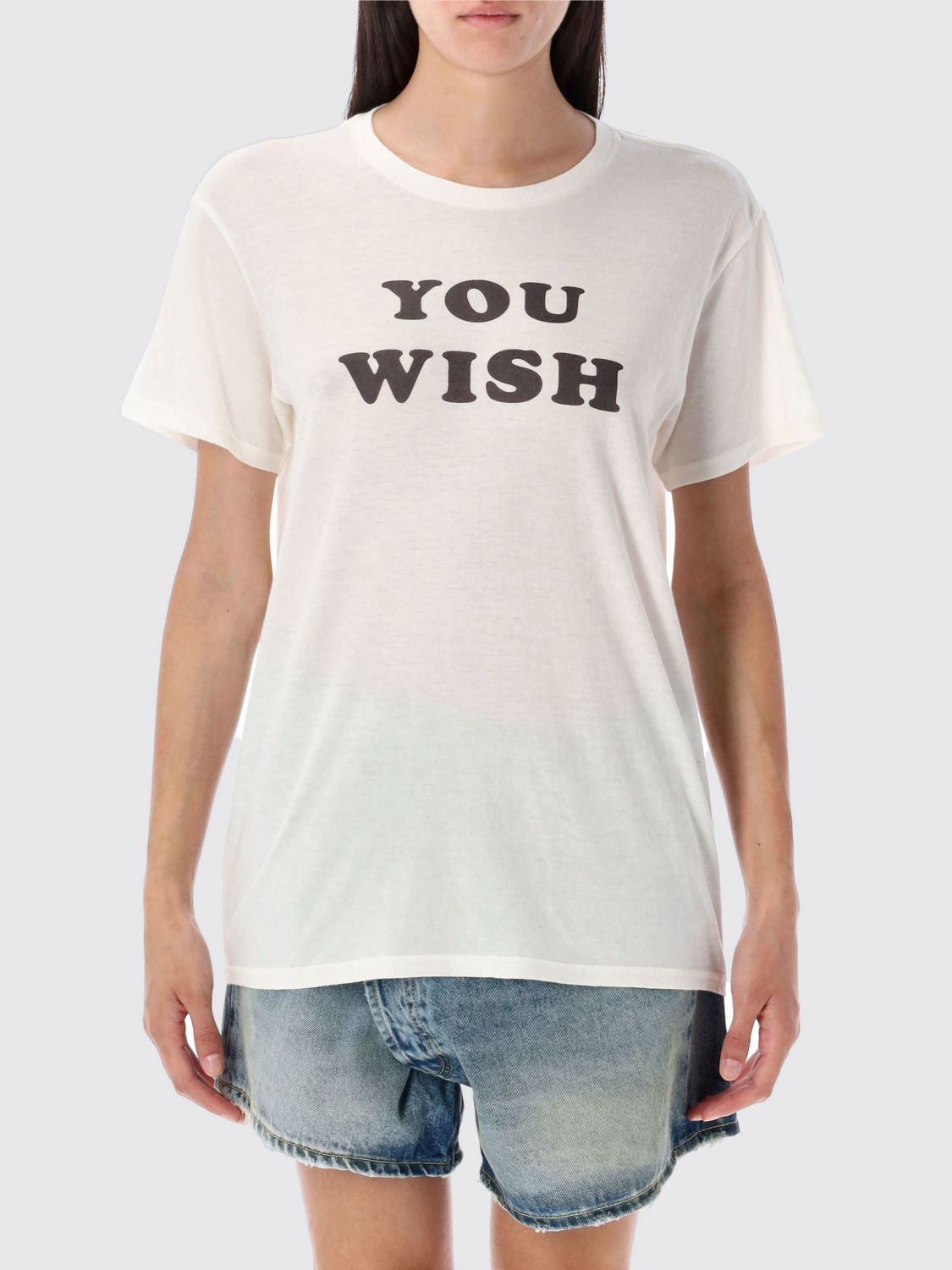R13 T-shirt  Woman Color Beige In White