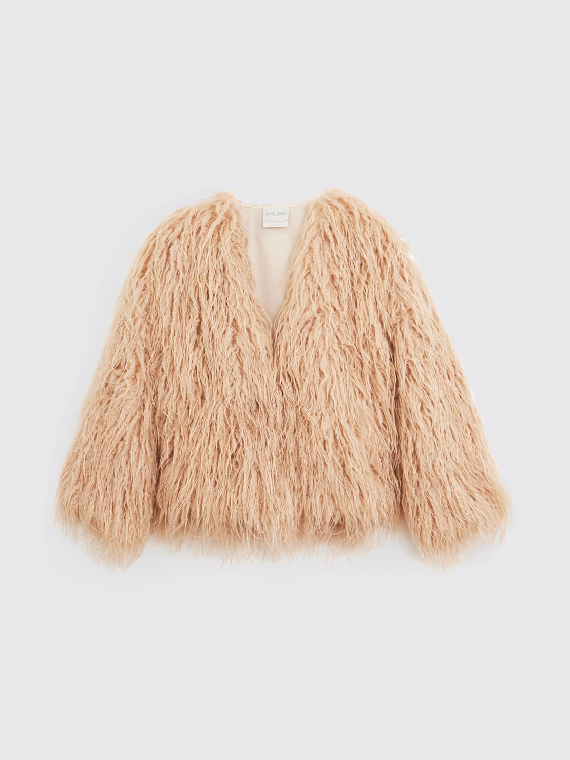 Forte Forte Fur Coat  Woman Color Blush Pink In Neutral