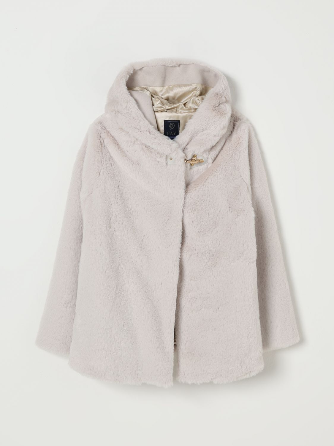 Fay Junior Fur Kids Color Ice In White