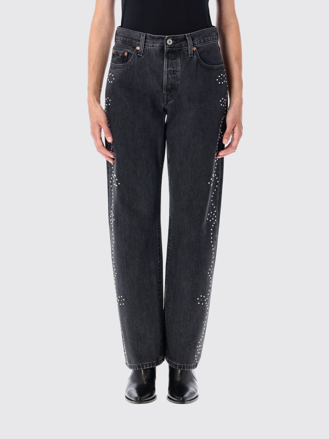 Levi's 90s Crystal-embellished Jeans In Black