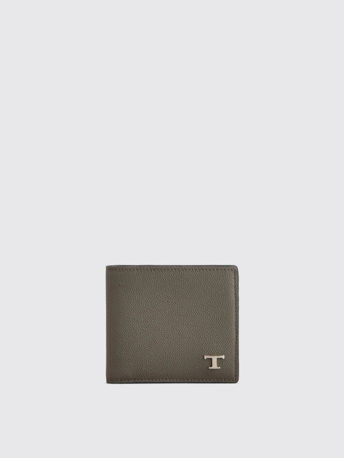 Tod's Textured Bi-fold Wallet Design In Green