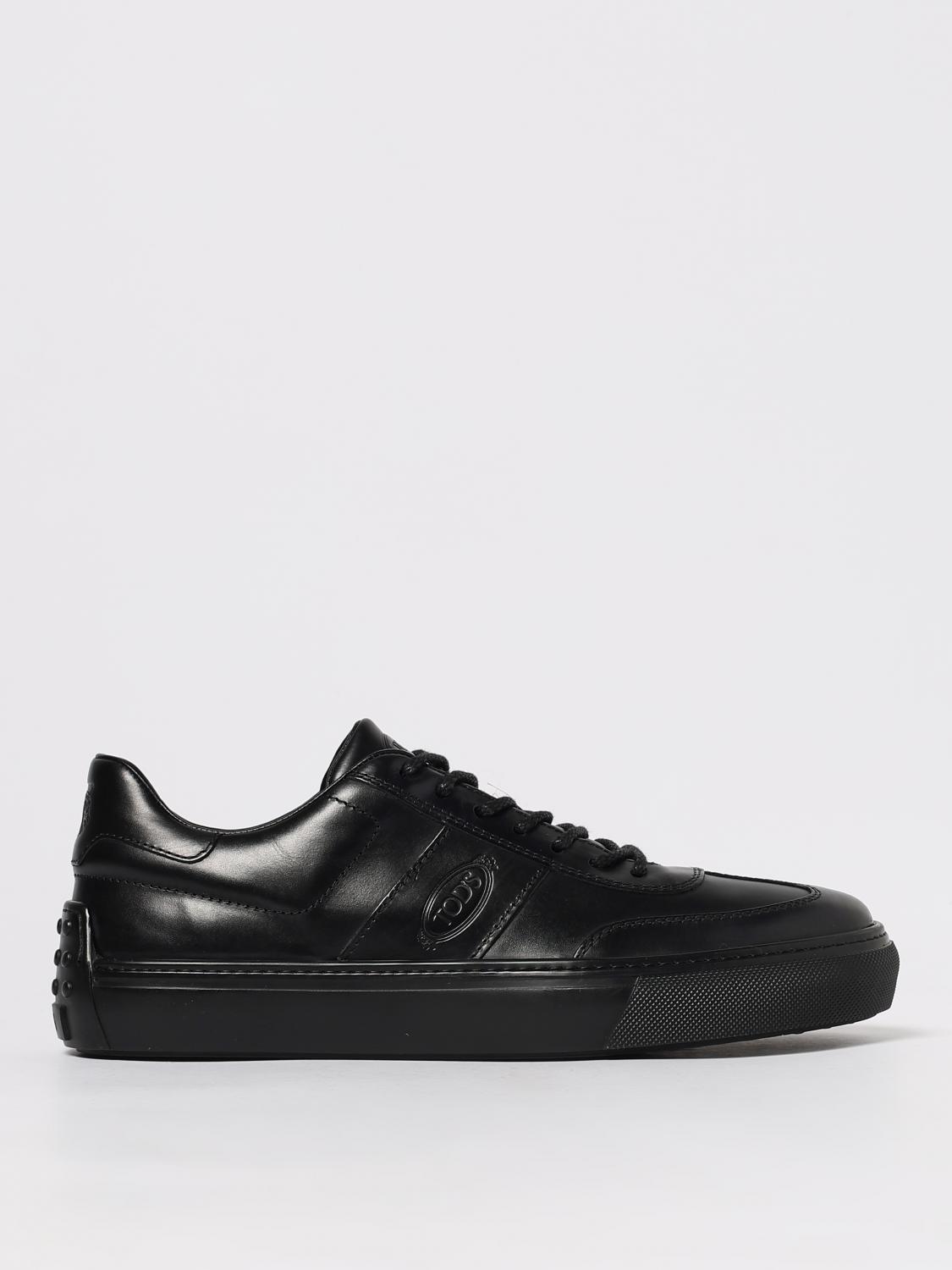 Tod's Man Sneakers Black Size 8 Leather In Black