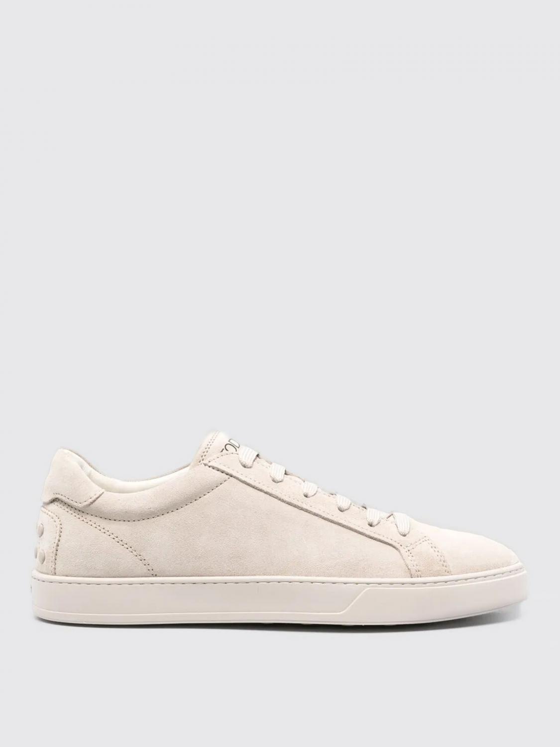 Tod's Textured Sole Suede Sneakers In Neutral