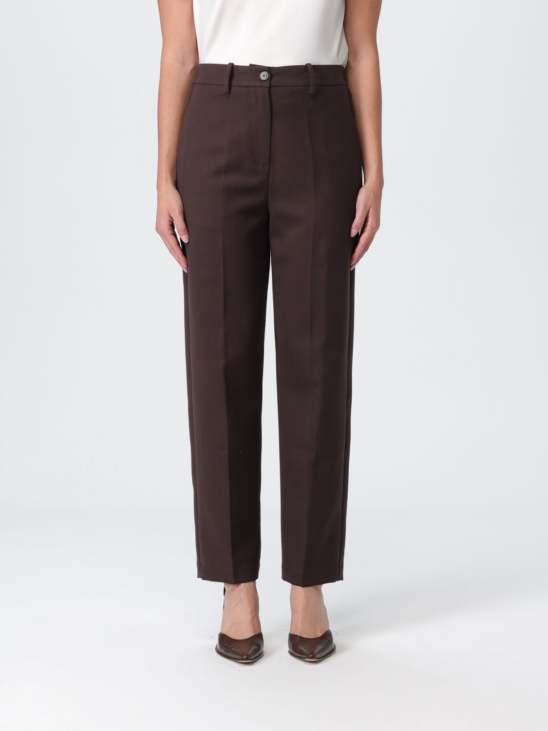 Alysi Pants Woman Color Cocoa In Brown