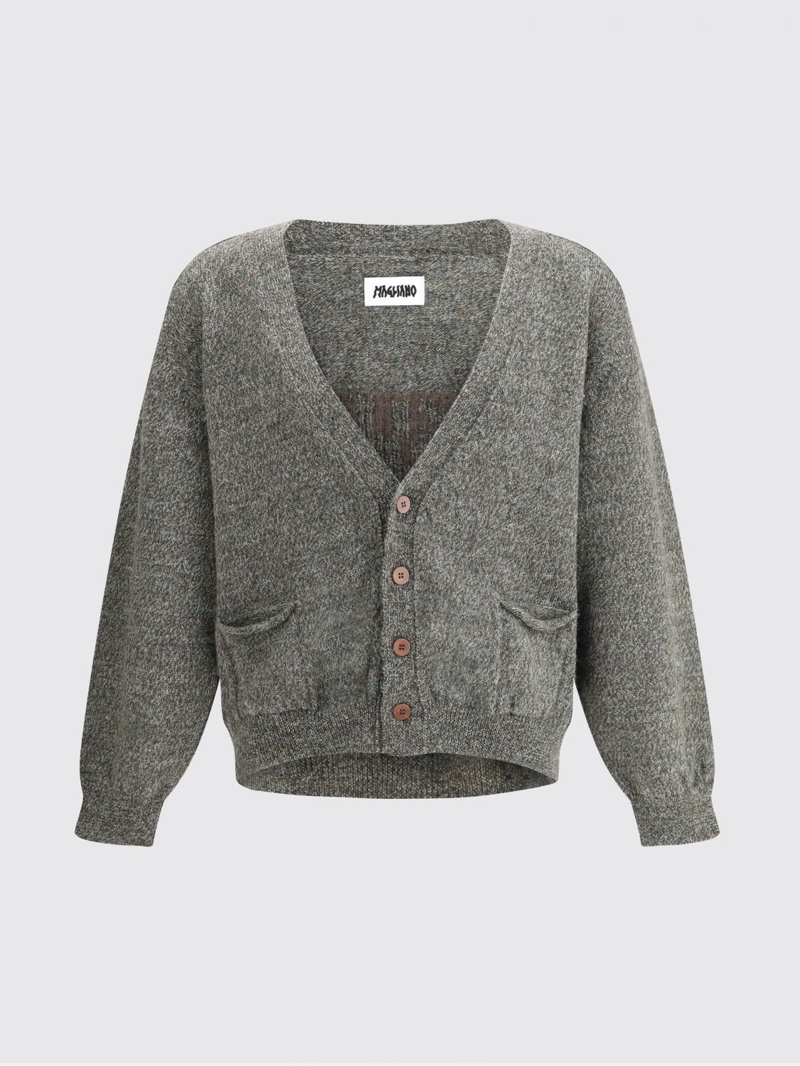 Magliano Wool Cardigan In Gray