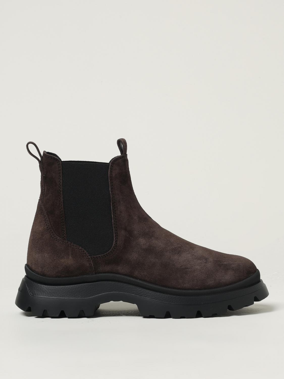 Hogan H692 Ankle Boots In Brown