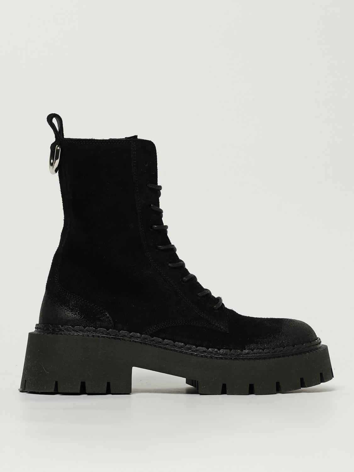 Vic Matie Flat Ankle Boots Vic Matié Woman Color Black In Black