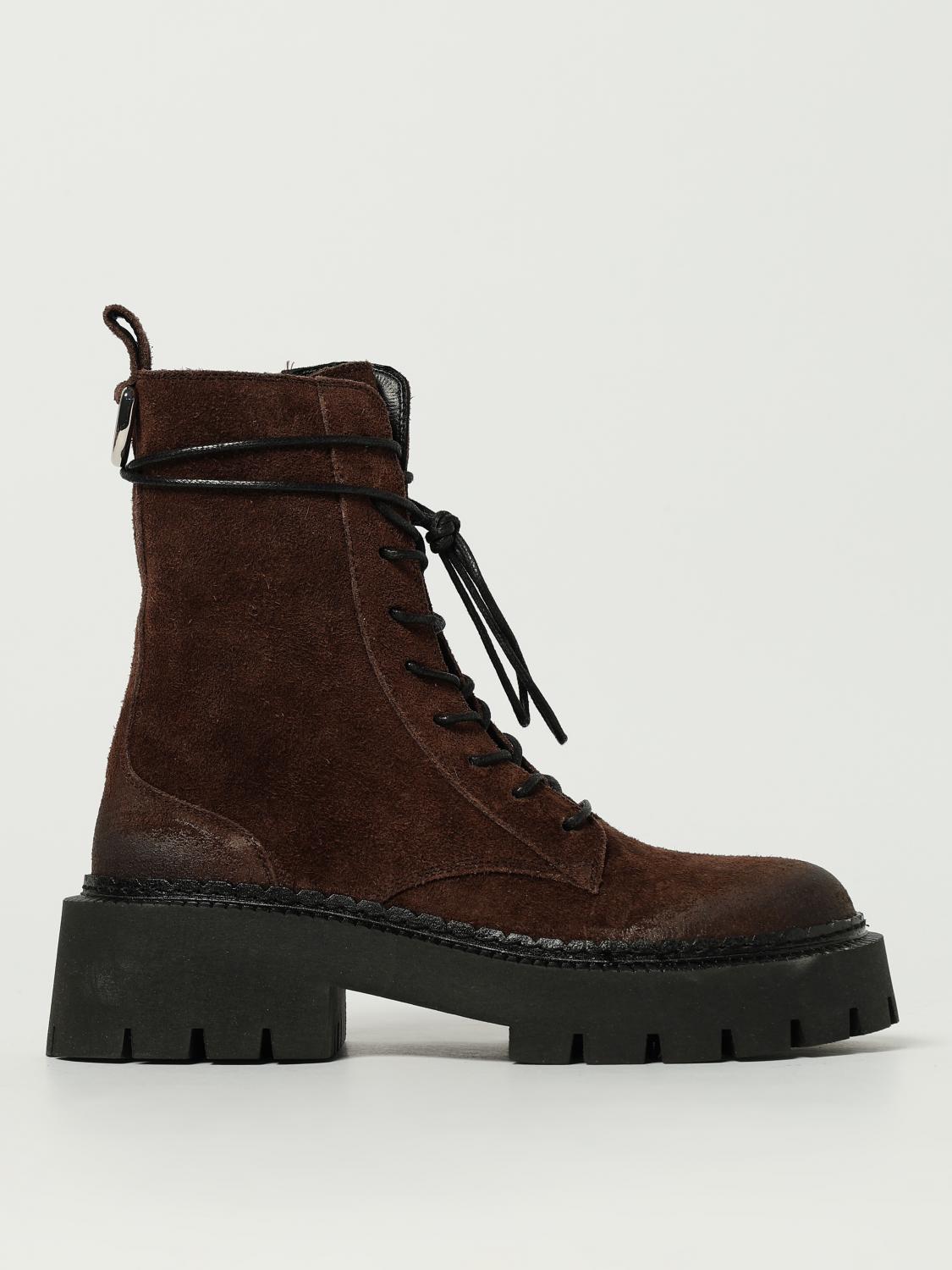 Vic Matie 50mm Lace-up Platform Boots In Brown