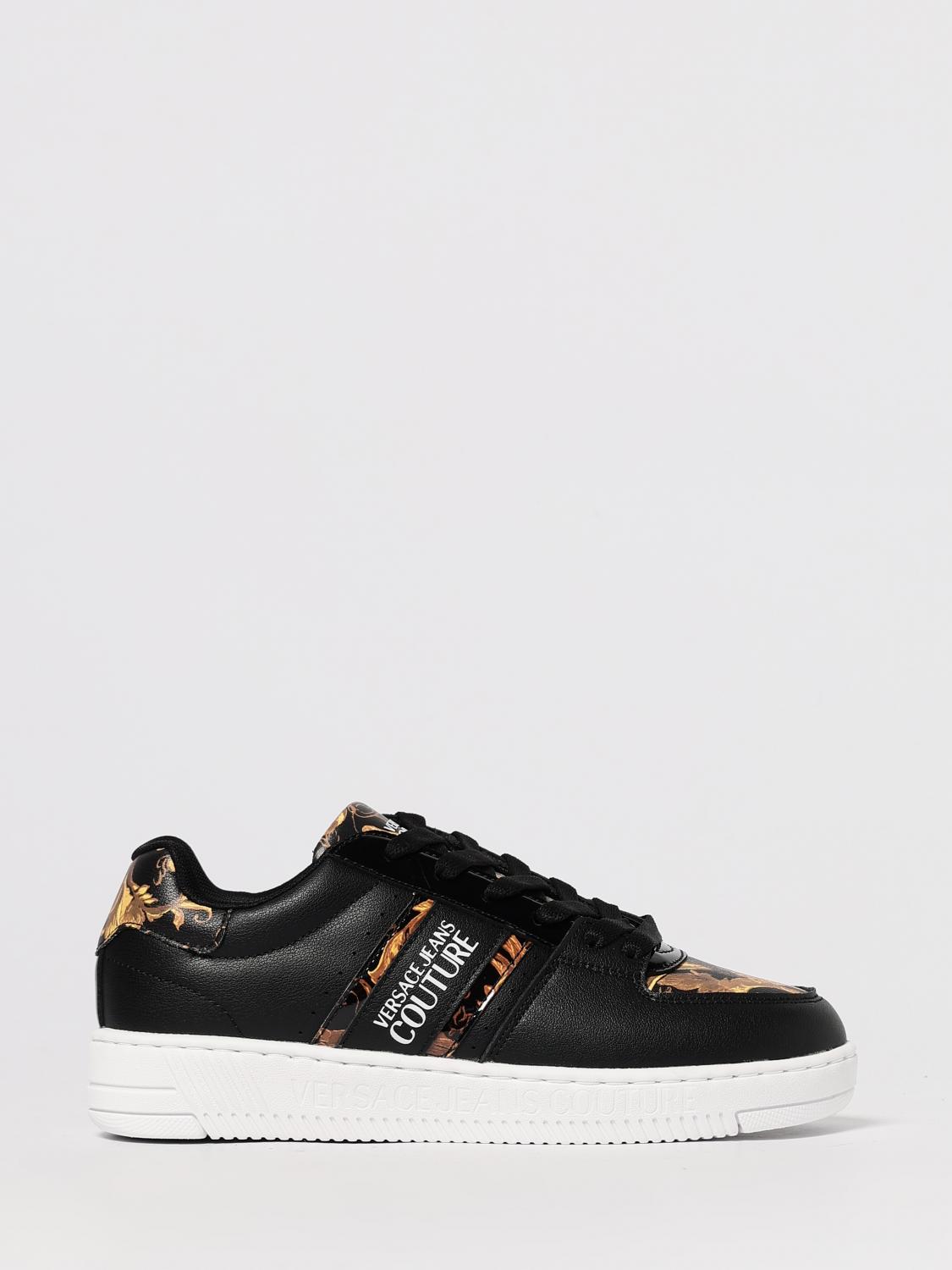 VERSACE JEANS COUTURE Sneakers Woman color Black　VERSACE JEANS COUTURE スニーカー ウィメンズ カラー ブラック VERSACE