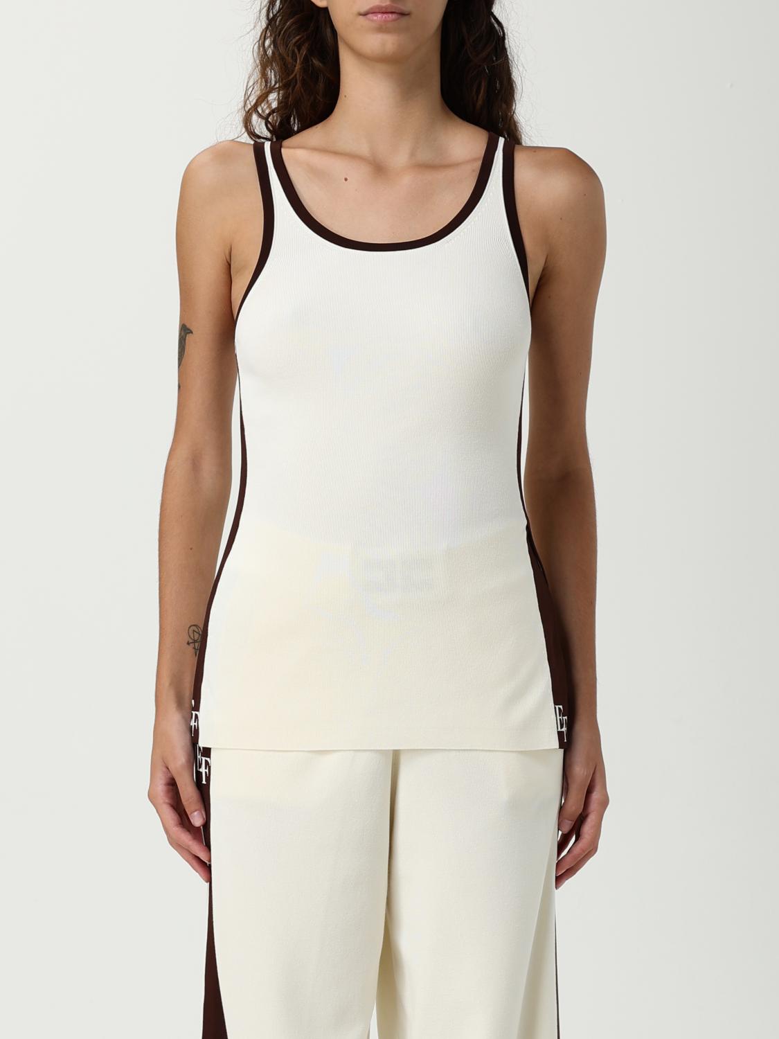 Elisabetta Franchi Top  Woman Color Milk In White