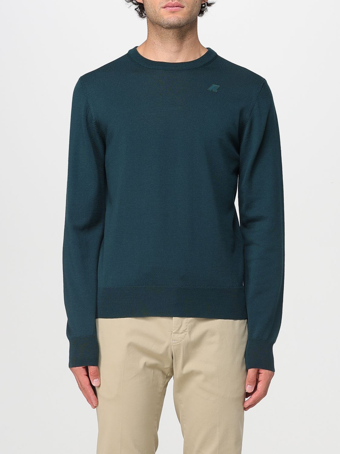 K-way Sweater  Men Color Green In Blue
