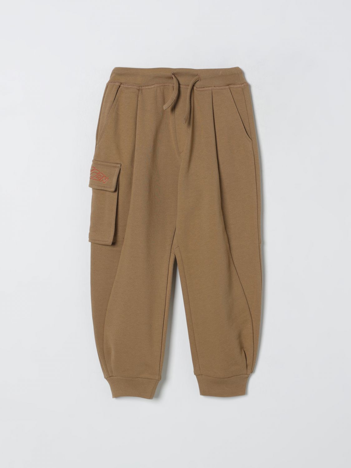 Dsquared2 Cotton Track Pants In Brown
