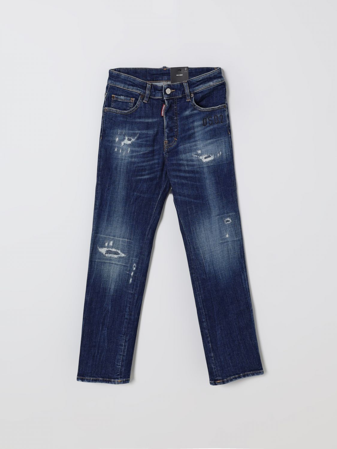 Dsquared2 Jeans Kids Color Denim In Blue
