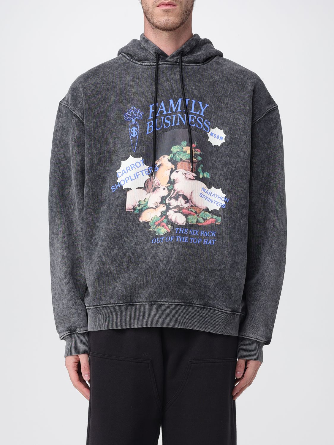 Msgm Sweater Men Color Black In Gray