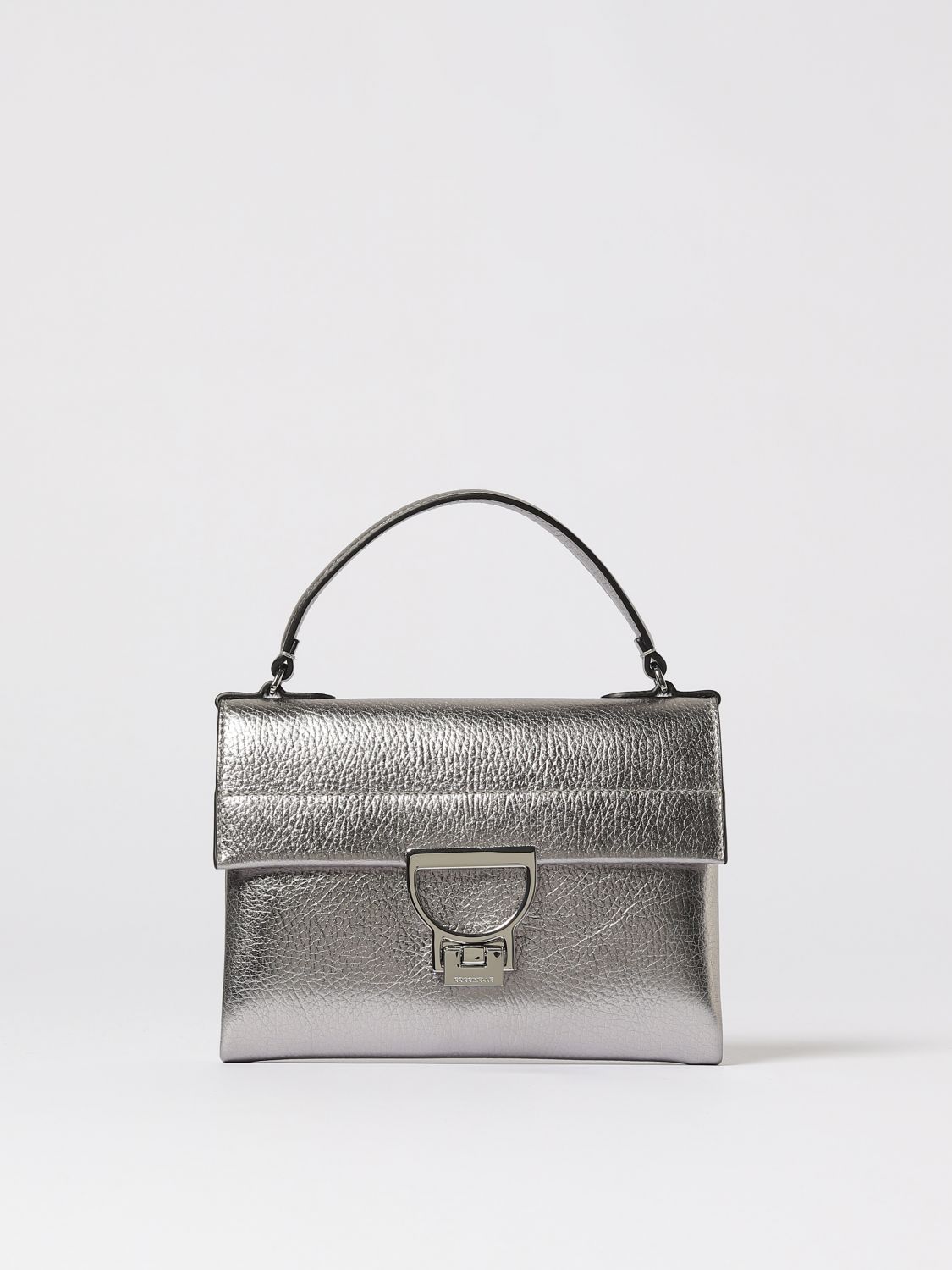 Coccinelle Handbag Woman Color Steel In Gray