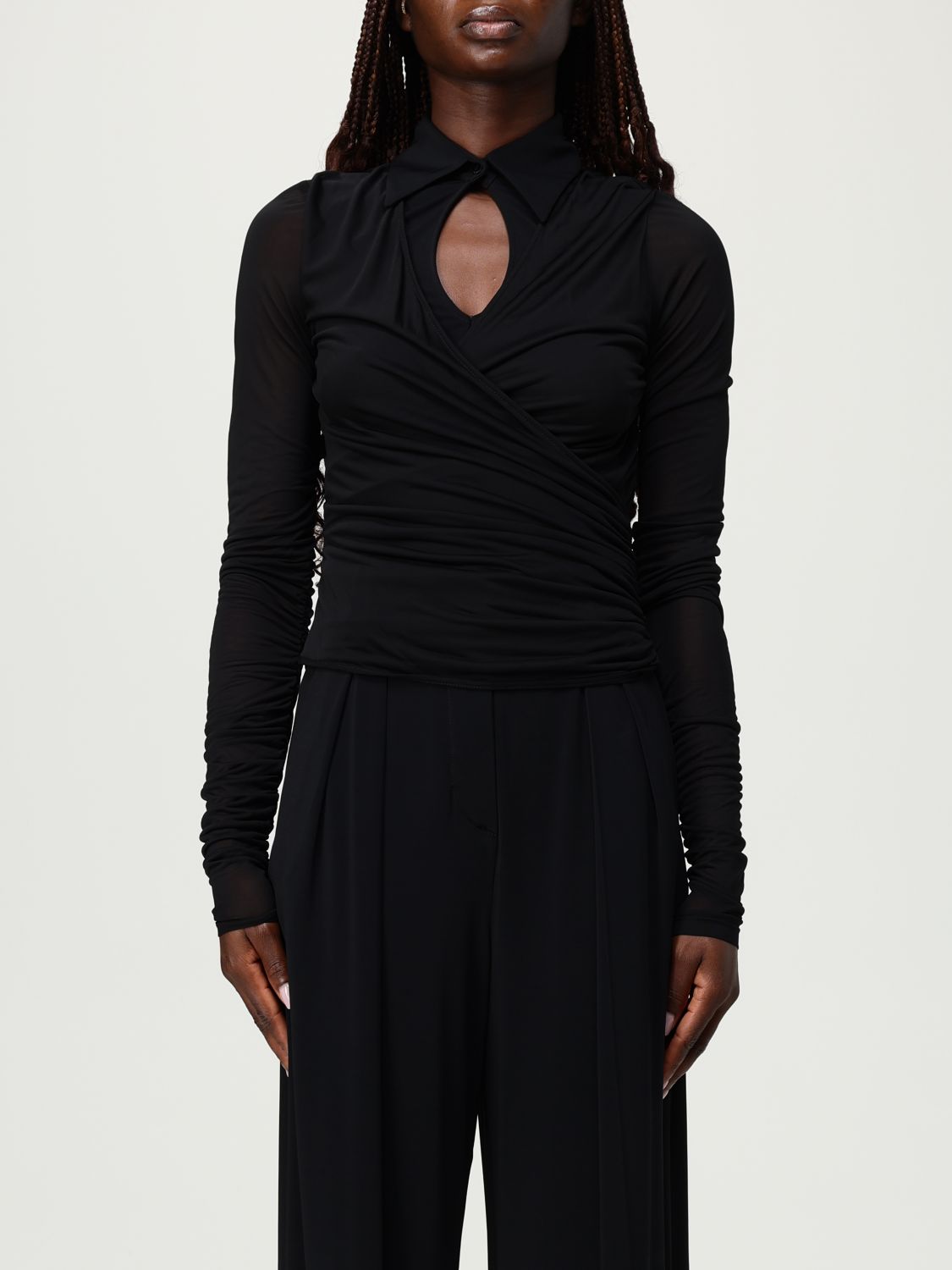Max Mara Top Woman Color Black In Black