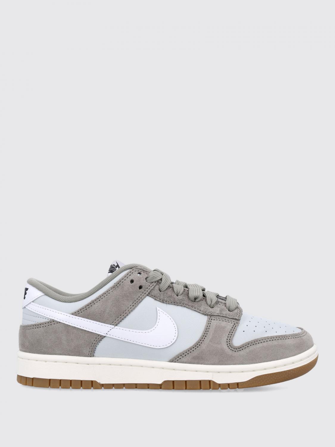 Nike Suede Panelled Sneakers In Metallic