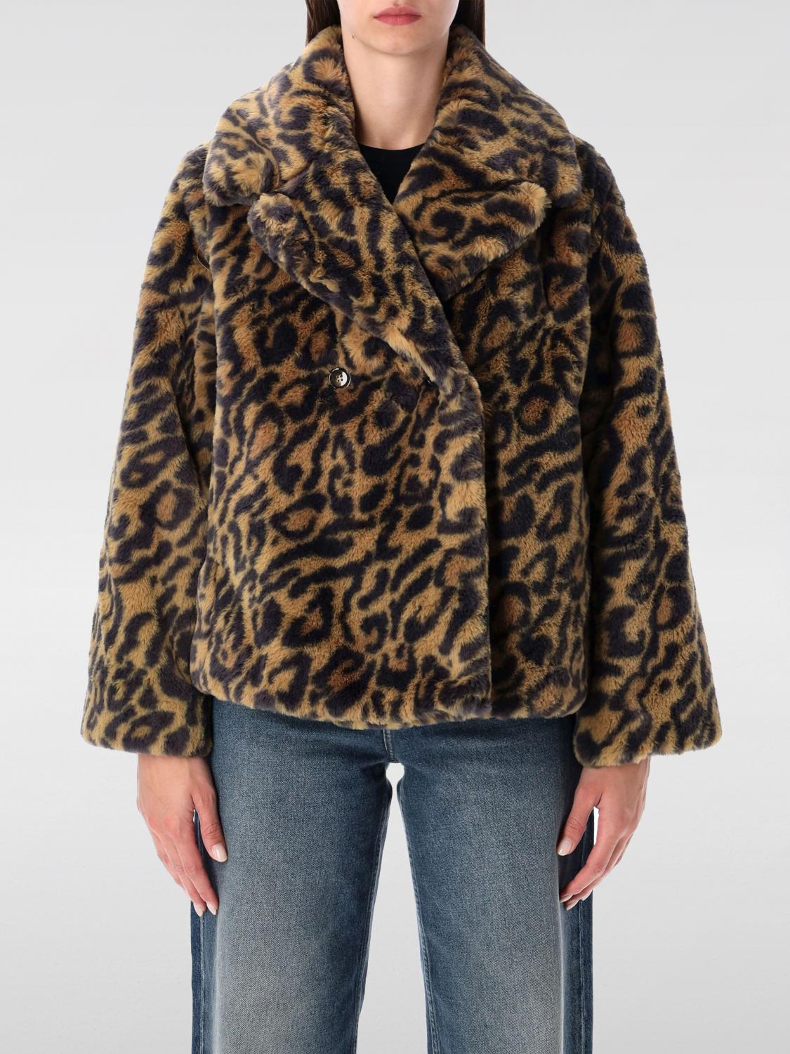 Apc A.p.c. Leopard-print Faux Fur Johanna Coat A.p.c. In Animal Print