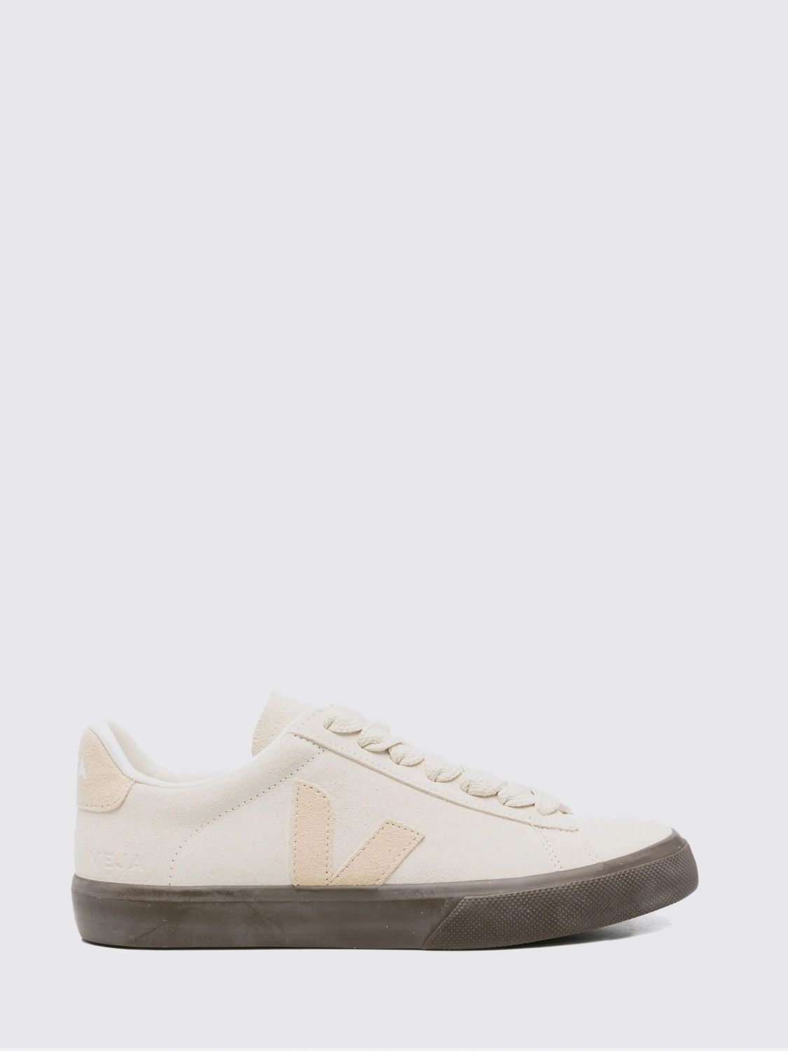Veja Leather Sneakers In Neutral
